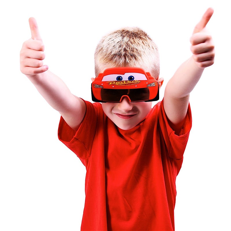 Sun-Staches Disney Cars Official Lightning McQueen Sunglasses, Costume Accessory Mask, UV400, One Size Fits Most - Image 4